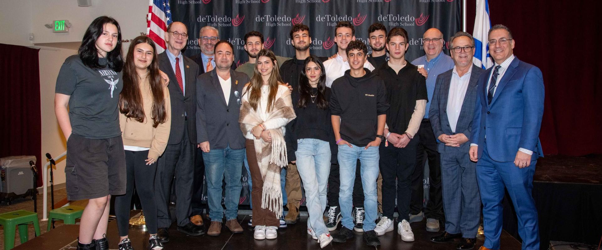 Congressman Sherman Helps Welcome Israeli Student Delegation to Los Angeles
