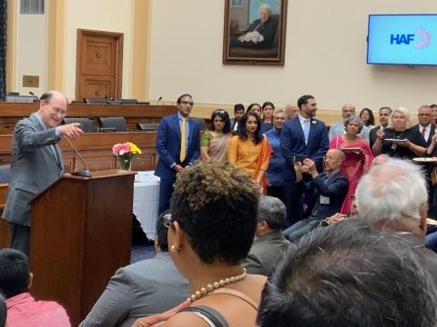 Congressman Brad Sherman receives Hindu American Foundation's 