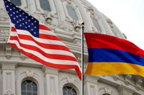 USA & Armenia Flags