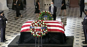 Sherman paying respects to RBG