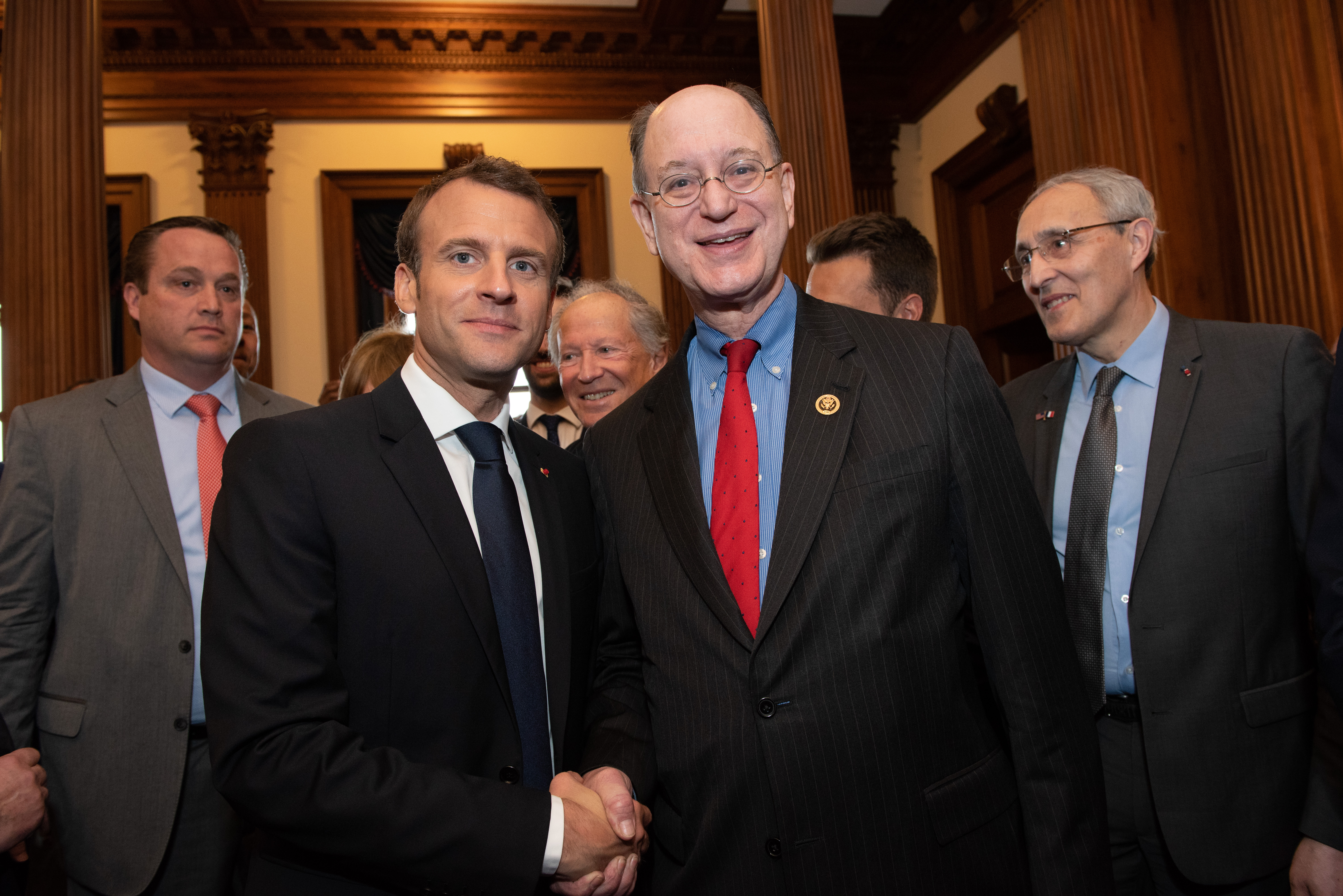 BJS and President Emmanuel Macron 