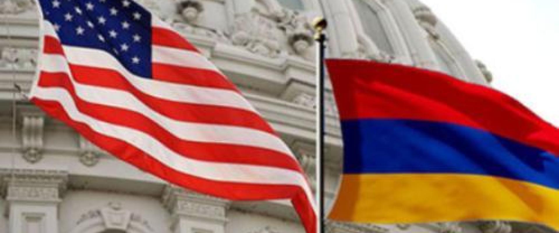 USA & Armenia Flags