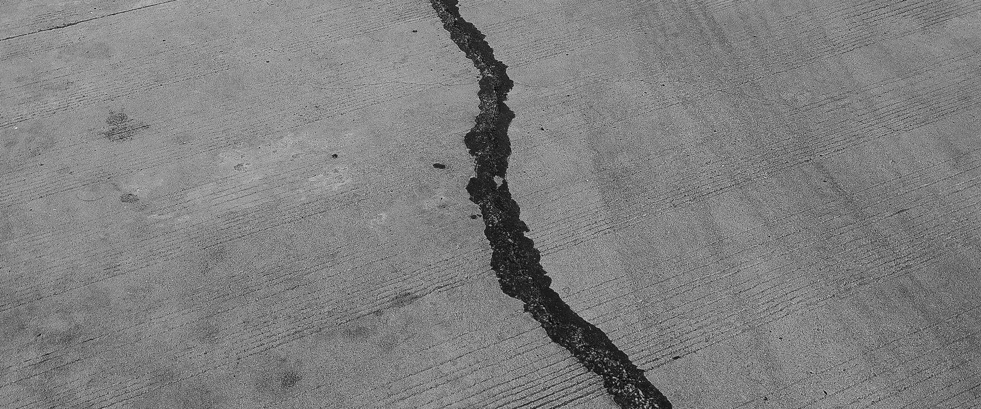 Broken cement