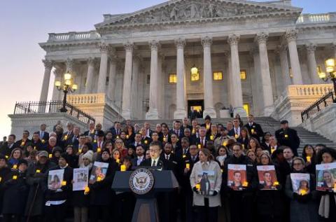 Congressman Sherman & Colleagues Mark Grim Milestone for Gaza Hostages